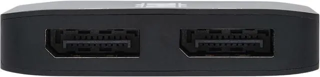 Alt view image 4 of 8 - Tripp Lite USB C Adapter Dual-Display 4K60Hz DisplayPort 8K HDR 4:4:4 Black