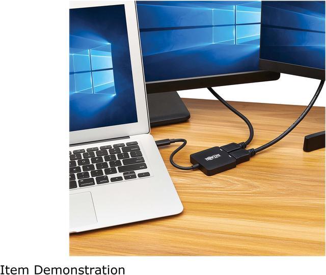 Alt view image 8 of 8 - Tripp Lite USB C Adapter Dual-Display 4K 60Hz HDMI HDR 4:4:4 HDCP 2.2 Black