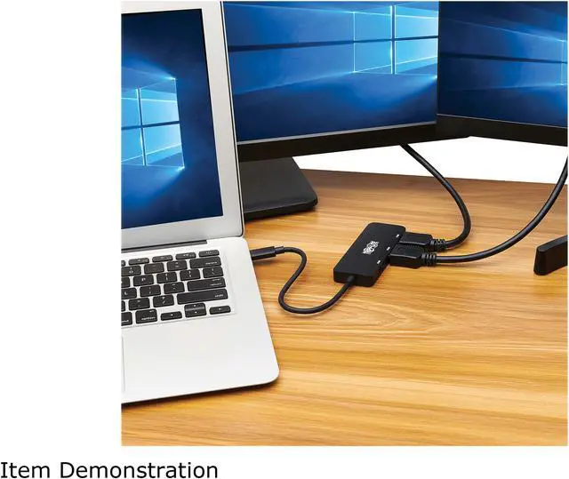 Alt view image 7 of 8 - Tripp Lite USB C Adapter Triple Display 4K60Hz HDMI HDR 4:4:4 HDCP2.2 Black
