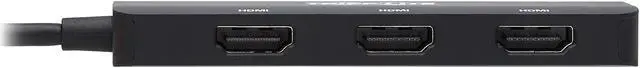 Alt view image 4 of 8 - Tripp Lite USB C Adapter Triple Display 4K60Hz HDMI HDR 4:4:4 HDCP2.2 Black