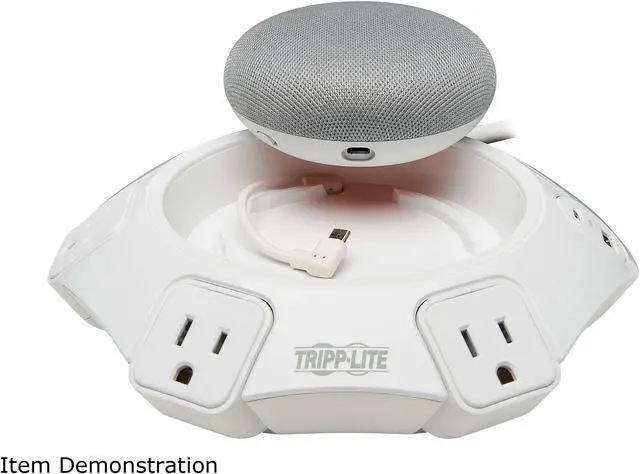 Alt view image 5 of 8 - TRIPP LITE Safe-IT Conference Surge Protector 4 Rotating Outlet USB C USB-A