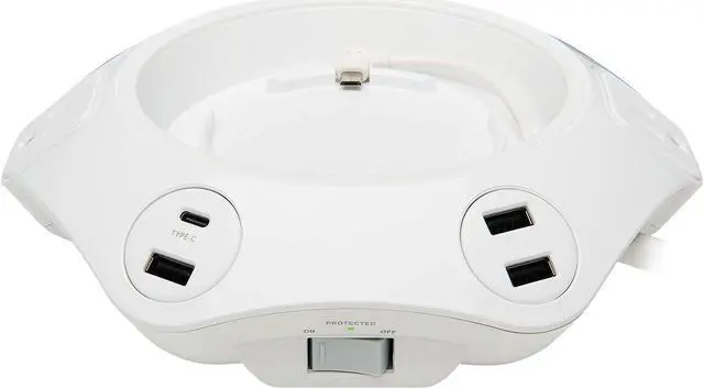 Alt view image 2 of 8 - TRIPP LITE Safe-IT Conference Surge Protector 4 Rotating Outlet USB C USB-A