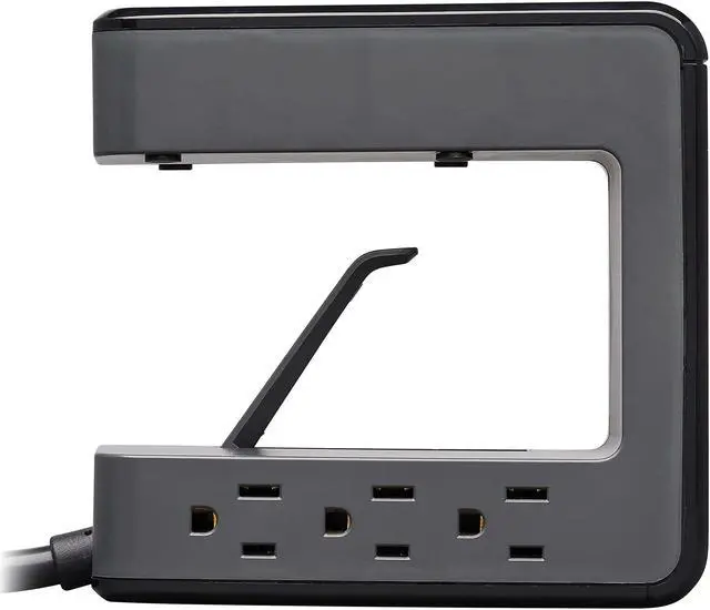 Alt view image 4 of 8 - TRIPP LITE Safe-IT Clamp Surge Protector 6Outlet 5-15R 3 USB Ports 8ft Cord