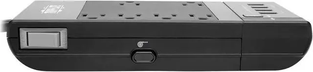 Alt view image 3 of 8 - TRIPP LITE Safe-IT Surge Protector 6Outlet 4 Retractable USB Ports 8ft Cord