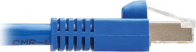 Alt view image 5 of 5 - Tripp Lite M12 X-Code Cat6a Shielded Ethernet Cable, M12/RJ45 Cable, 10G F/UTP CMR-LP (M/M), IP68, 60W Power over Ethernet, Blue, 6.6 Feet / 2 Meters (NM12-6A2-02M-BL)