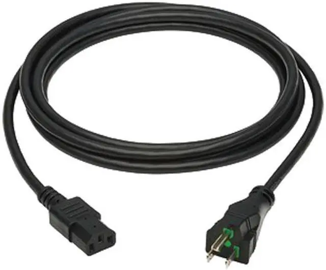 Alt view image 2 of 5 - Tripp Lite Safe-IT Antibacterial Hospital-Grade Power Cord Medical, 5-15P to C13, Green Dot, 13A, 125V, 16 AWG, 6ft / 1.8M Cord (P006AB-006-HG)