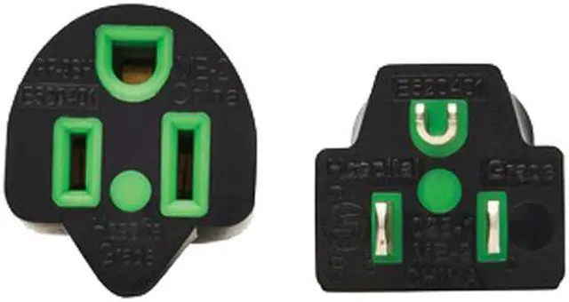 Alt view image 3 of 5 - Tripp Lite Safe-IT Antibacterial Hospital-Grade Power Cord Medical Grade, 5-15P to 5-15R, Green Dot, 13A, 125V, 16 AWG, 6ft / 1.8M Cord (P022AB-006-HG)