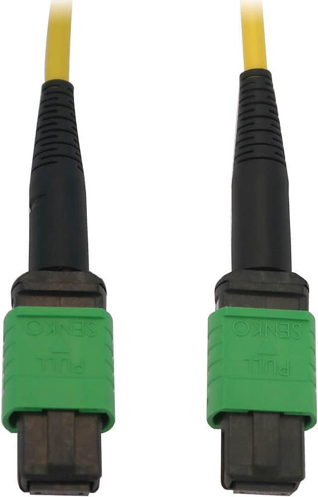 Main image of Tripp Lite Single Mode Fiber Patch Cable, 9/125 OS2 MPO to MPO (F/F APC), 12 Fiber, Yellow LSZH Jacket, 3 Meters / 9.8 Feet (N390B-03M-12-AP)