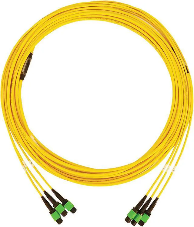 Alt view image 2 of 4 - Tripp Lite Single Mode Fiber Patch Cable, 9/125 OS2 3x8F MPO-3x8F MPO (F/F APC), 24 Fiber, Yellow, OFNR Jacket, 10 Meters / 32.8 Feet (N392B-10M-3X8AP)
