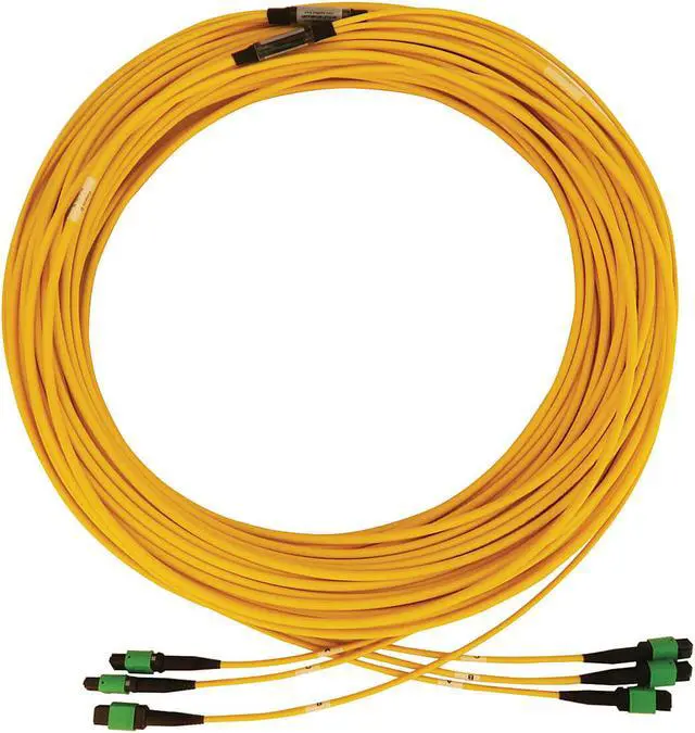 Alt view image 2 of 4 - Tripp Lite Single Mode Fiber Patch Cable, 9/125 OS2 3x8F MPO-3x8F MPO (F/F APC), 24 Fiber, Yellow, OFNR Jacket, 45 Meters / 147.6 Feet (N392B-45M-3X8AP)