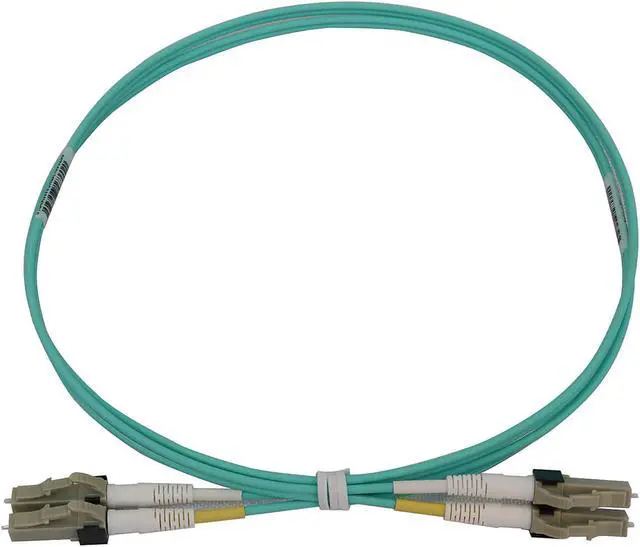 Alt view image 2 of 4 - Tripp Lite Switchable Fiber Cable, 400G Duplex Multimode 50/125 OM3 (LC Duplex-PC/LC Duplex-PC), Round LSZH Jacket, Aqua, 1 Meter / 3.3 Feet (N820X-01M)