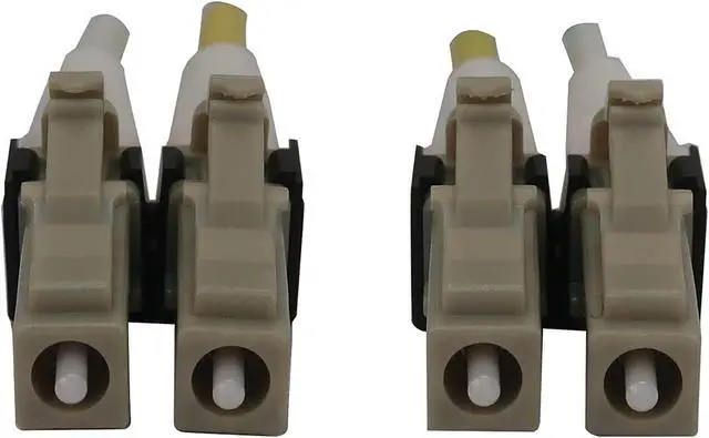 Alt view image 3 of 4 - Tripp Lite Switchable Fiber Cable, 400G Duplex Multimode 50/125 OM3 (LC Duplex-PC/LC Duplex-PC), Round LSZH Jacket, Aqua, 1 Meter / 3.3 Feet (N820X-01M)