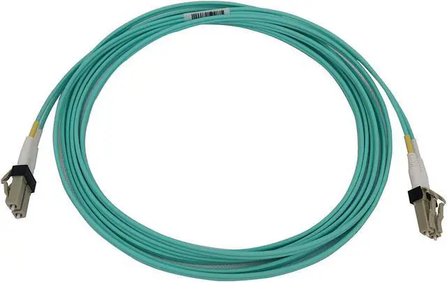 Alt view image 2 of 4 - Tripp Lite Switchable Fiber Cable, 400G Duplex Multimode 50/125 OM3 (LC Duplex-PC/LC Duplex-PC), Round LSZH Jacket, Aqua, 3 Meters / 9.8 Feet (N820X-03M)