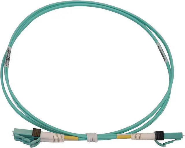 Alt view image 2 of 4 - Tripp Lite Switchable Fiber Cable, 400G Duplex Multimode 50/125 OM4 (LC Duplex-PC/LC Duplex-PC), Round LSZH Jacket, Aqua, 1 Meter / 3.3 Feet (N820X-01M-OM4)