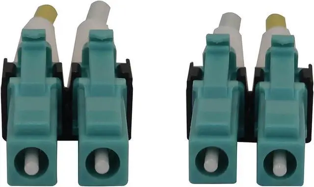 Alt view image 3 of 4 - Tripp Lite Switchable Fiber Cable, 400G Duplex Multimode 50/125 OM4 (LC Duplex-PC/LC Duplex-PC), Round LSZH Jacket, Aqua, 1 Meter / 3.3 Feet (N820X-01M-OM4)