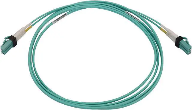 Alt view image 2 of 4 - Tripp Lite Switchable Fiber Cable, 400G Duplex Multimode 50/125 OM4 (LC Duplex-PC/LC Duplex-PC), Round LSZH Jacket, Aqua, 2 Meters / 6.6 Feet (N820X-02M-OM4)