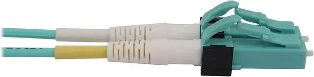 Alt view image 4 of 4 - Tripp Lite Switchable Fiber Cable, 400G Duplex Multimode 50/125 OM4 (LC Duplex-PC/LC Duplex-PC), Round LSZH Jacket, Aqua, 2 Meters / 6.6 Feet (N820X-02M-OM4)
