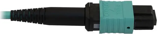 Alt view image 4 of 4 - Tripp Lite Multimode Fiber Patch Cable, 50/125 OM3 MTP/MPO (F/F), 12 Fiber, 40/100/400GbE, Aqua LSZH Jacket, 5 Meters / 16.4 Feet (N844B-05M-12-P)