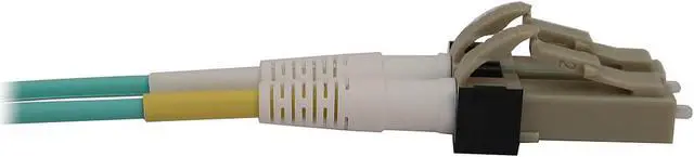 Alt view image 5 of 5 - Tripp Lite Switchable Fiber Patch Cable, 50/125 OM3 MTP/MPO to 4x Duplex LC (F/M), 12 Fiber, 40/100/400GbE, LSZH Jacket, Aqua, 5 Meters / 16.4 Feet (N844X-05M-8L-P)