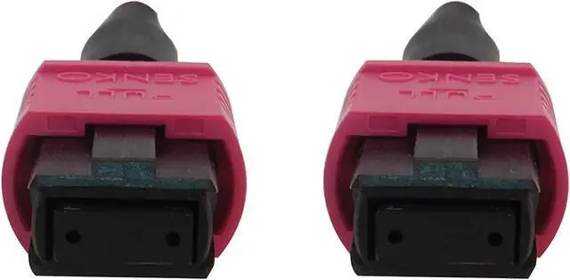Alt view image 3 of 4 - Tripp Lite Multimode Fiber Patch Cable, 50/125 OM4 MPO to MPO (F/F), 12 Fiber, Magenta, LSZH Jacket, 1 Meter / 3.3 Feet (N845B-01M-12-MG)