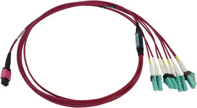 Alt view image 2 of 5 - Tripp Lite Multimode Fiber Patch Cable, 50/125 OM4 MPO to 4x Switchable LC (F/M), 12 Fiber, Magenta, LSZH Jacket, 1 Meter / 3.3 Feet (N845X-01M-8L-MG)