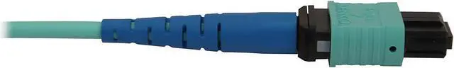 Alt view image 4 of 4 - Tripp Lite Multimode Fiber Patch Cable, 50/125 OM3 MTP/MPO (F/F), 24 Fiber, 40/100/400GbE, LSZH Jacket, Aqua, 2 Meters / 6.6 Feet (N846B-02M-24-P)
