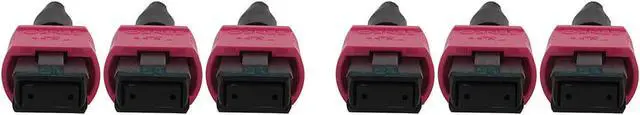 Alt view image 3 of 4 - Tripp Lite Multimode Fiber Optic Cable, 50/125 OM4 MTP/MPO (3xF/3xF), 24-Strand, 40/100/400GbE, LSZH Jacket, Magenta, 10 Meters / 32.8 Feet (N858B-10M-3X8MG)