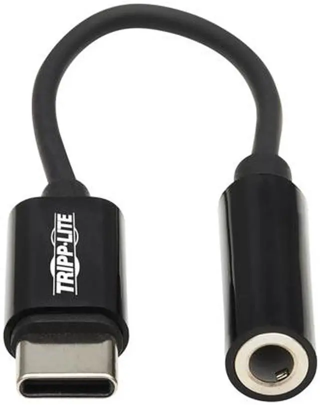 Alt view image 3 of 8 - Tripp Lite USB-C to 3.5 mm Headphone Jack Adapter (U437-001)