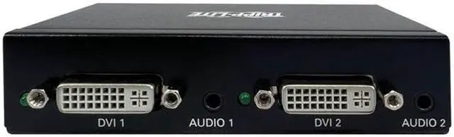 Alt view image 2 of 5 - Tripp Lite 2-Port DVI Extender Splitter with Audio and Signal Booster, Single-Link 1080p @ 60 Hz Video (DVI-D F/2xF), International Plug Adapters [North America, UK, Australia, EU], TAA Compliant (B116-002A-INT)
