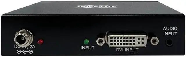 Alt view image 3 of 5 - Tripp Lite 2-Port DVI Extender Splitter with Audio and Signal Booster, Single-Link 1080p @ 60 Hz Video (DVI-D F/2xF), International Plug Adapters [North America, UK, Australia, EU], TAA Compliant (B116-002A-INT)