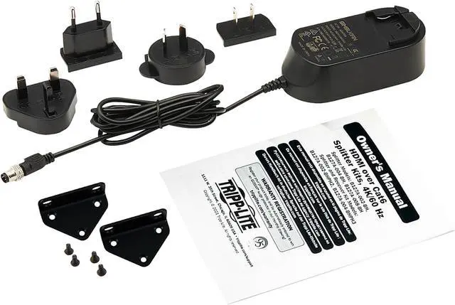 Alt view image 5 of 5 - Tripp Lite B127A-008-BH 8-Port HDMI over Cat6 Splitter - 4K 60 Hz, HDR, 4:4:4, PoC, HDCP 2.2, 230 ft. (70.1 m), TAA
