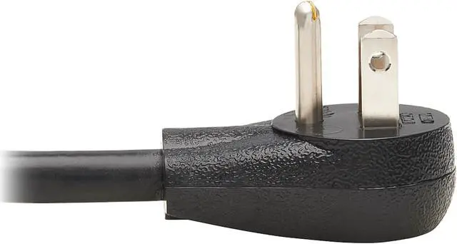Alt view image 4 of 6 - Tripp Lite Model P024-001-15D-2 Extension Cord Y Splitter, Right-Angle NEMA 5-15P to 2x NEMA 5-15R - Heavy Duty, 15A, 120V, 14 AWG, 1 ft. (0.3 m), Black