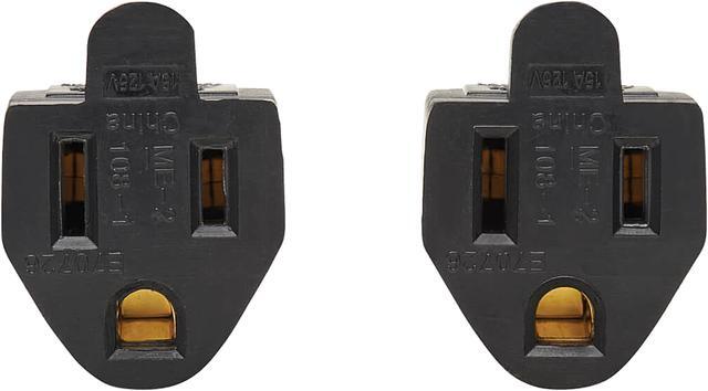 Alt view image 6 of 7 - Tripp Lite Model P024-001-2 Extension Cord Y Splitter, NEMA 5-15P to 2x NEMA 5-15R - Heavy Duty, 15A, 120V, 14 AWG, 1 ft. (0.3 m), Black