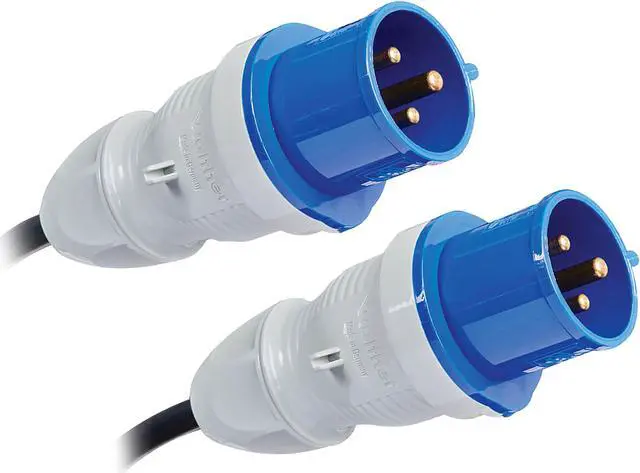 Alt view image 6 of 6 - Tripp Lite PDUMNH32HVAT2 7.4kW 200-240V Single-Phase ATS/Monitored PDU - 16 C13 & 2 C19 Outlets, Dual IEC 309 32A Blue Inputs, 3 m Cords, 2U, TAA