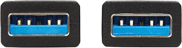 Alt view image 3 of 4 - Tripp Lite U325-010 USB 3.0 SuperSpeed A to A Cable for Tripp Lite USB 3.0 All-in-One Keystone/Panel Mount Couplers (M/M), Black, 10 ft. (3 m)