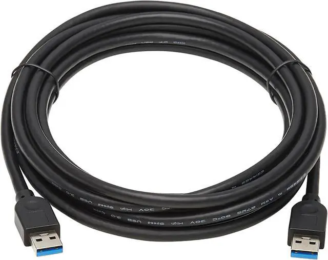 Alt view image 2 of 4 - Tripp Lite U325-015 USB 3.0 SuperSpeed A to A Cable for Tripp Lite USB 3.0 All-in-One Keystone/Panel Mount Couplers (M/M), Black,15 ft. (4.6 m)