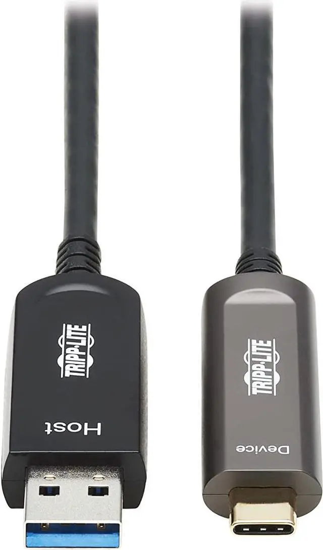 Main image of Tripp Lite Long Distance USB-A to USB-C Cable - 32.8ft/10Meters, 10 Gbps Data, Fiber Active Cable, Backward Compatible USB 3.2 Gen 2, Male-to-Male