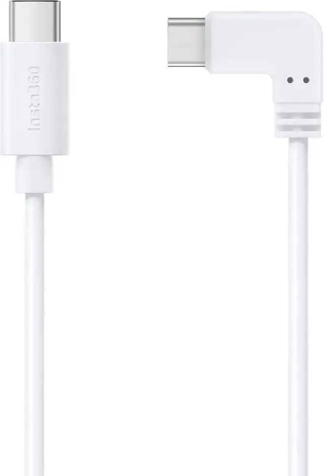 Alt view image 5 of 5 - Insta360 USB-C to USB-C 6.2" Power Cable - White CINSBBBC