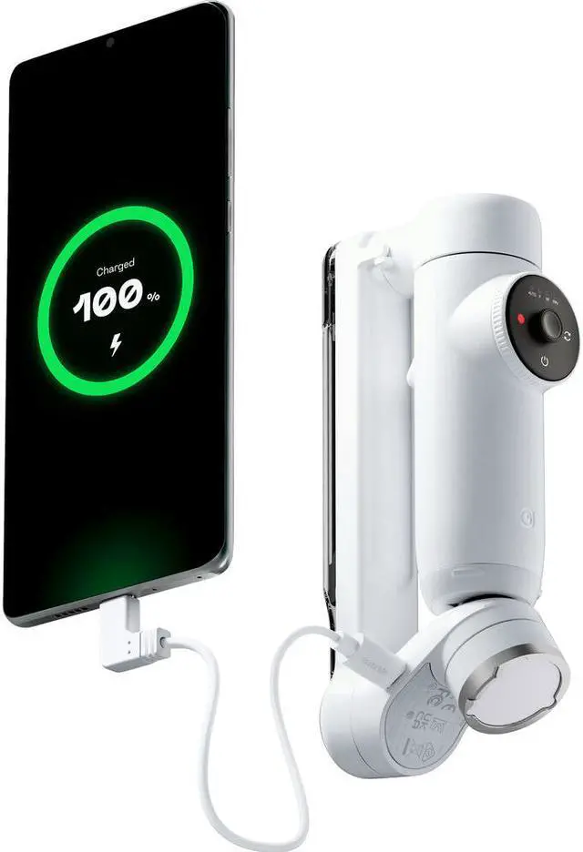 Alt view image 4 of 5 - Insta360 USB-C to USB-C 6.2" Power Cable - White CINSBBBC