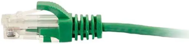 Alt view image 2 of 2 - C2G 01160 Cat6 Slim Cable - Snagless Unshielded Slim Ethernet Network Patch Cable, Green (1 Feet, 0.30 Meters)