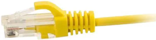 Alt view image 2 of 3 - C2G 01170 Cat6 Slim Cable - Snagless Unshielded Slim Ethernet Network Patch Cable, Yellow (1 Feet, 0.30 Meters)