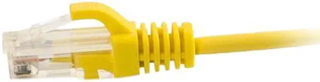 Alt view image 2 of 2 - C2G 01172 Cat6 Slim Cable - Snagless Unshielded Slim Ethernet Network Patch Cable, Yellow (5 Feet, 1.52 Meters)