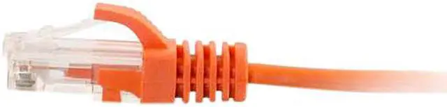 Alt view image 2 of 3 - C2G 01177 Cat6 Slim Cable - Snagless Unshielded Slim Ethernet Network Patch Cable, Orange (5 Feet, 1.52 Meters)