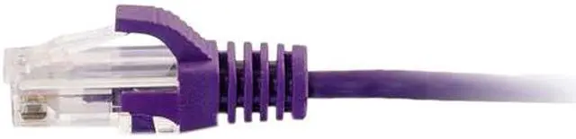 Alt view image 2 of 3 - C2G 01181 Cat6 Slim Cable - Snagless Unshielded Slim Ethernet Network Patch Cable, Purple (3 Feet, 0.91 Meters)