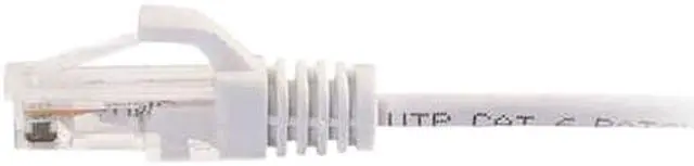 Alt view image 2 of 3 - C2G 01185 Cat6 Slim Cable - Snagless Unshielded Slim Ethernet Network Patch Cable, White (1 Feet, 0.30 Meters)