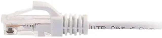 Alt view image 2 of 2 - C2G 01186 Cat6 Slim Cable - Snagless Unshielded Slim Ethernet Network Patch Cable, White (3 Feet, 0.91 Meters)