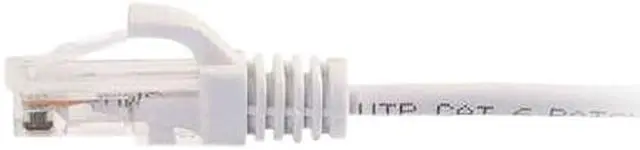 Alt view image 2 of 2 - C2G 01188 Cat6 Slim Cable - Snagless Unshielded Slim Ethernet Network Patch Cable, White (7 Feet, 2.13 Meters)
