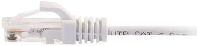 Alt view image 2 of 2 - C2G 01189 Cat6 Slim Cable - Snagless Unshielded Slim Ethernet Network Patch Cable, White (10 Feet, 3.04 Meters)