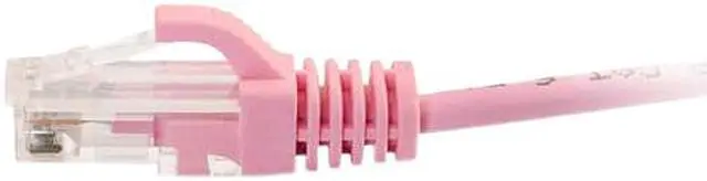 Alt view image 2 of 3 - C2G 01193 Cat6 Slim Cable - Snagless Unshielded Slim Ethernet Network Patch Cable, Pink (7 Feet, 2.13 Meters)