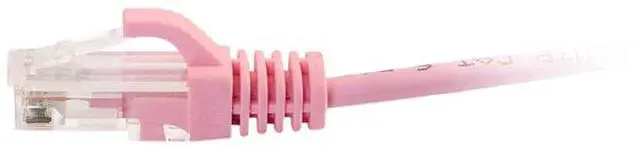 Alt view image 2 of 3 - C2G 01194 Cat6 Slim Cable - Snagless Unshielded Slim Ethernet Network Patch Cable, Pink (10 Feet, 3.04 Meters)
